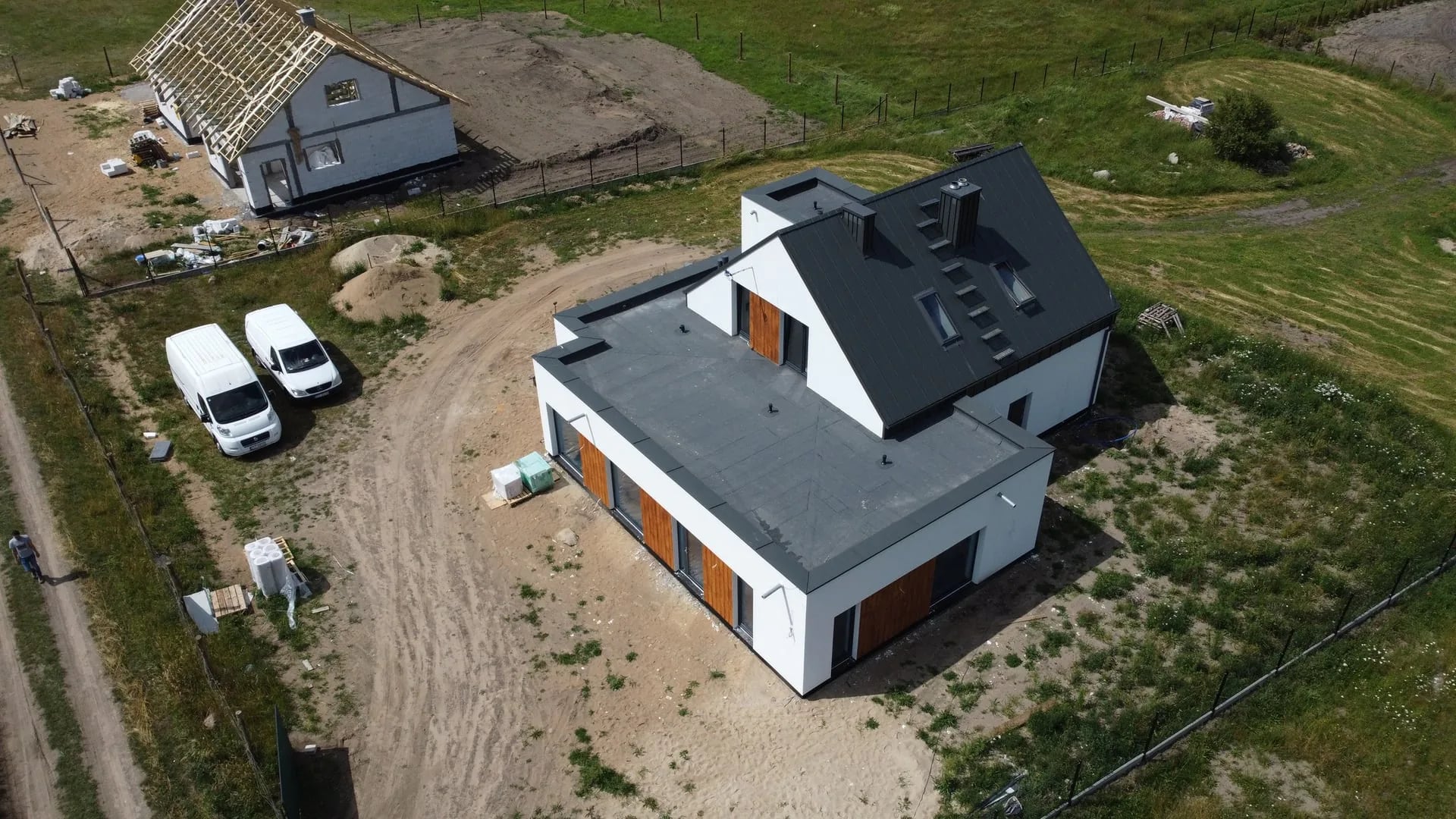 Realizacje budowlane b2 Inwestycje — dom z lotu ptaka